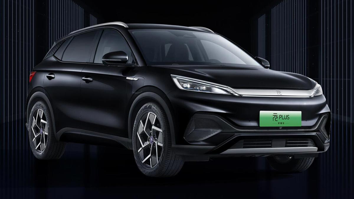 BYD Yuan Plus 2026, tres cuartos delantera